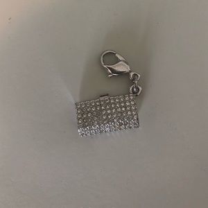 Swarovski silver clutch charm
